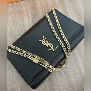 YSL black and gold Kate Large bag 2016-2017 style. Worn and used many times.